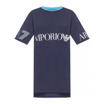 Emporio ArmaniEA7女士T恤式连衣裙深蓝色3GTA59-J29Z-1554S码深蓝色 时尚百搭