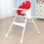 欧式宝宝餐椅 多功能 儿童餐桌椅 高低调节 时尚 简约 婴儿吃饭椅(红色)