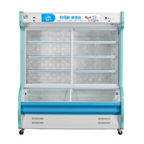 铭雪728升标准型点菜柜LCD-1600 立式麻辣烫冷藏冷冻柜保鲜柜展示柜商用冷柜超市蔬菜柜水果柜熟食柜冰柜(蓝色)