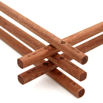 御良材红胶木筷子十双礼盒装无漆无蜡无油原木色实木筷子家用原木筷子