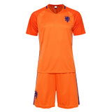 并力国家队足球服荷兰主客场短袖球衣9号范佩西11号罗本运动训练比赛球服套装个性定制印字印号(主场不印号 成人L/S)