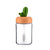 厨房调料罐子盐罐家用调味盒调料瓶组合套装仙人掌玻璃调味料罐瓶(单只装)