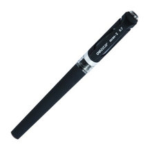 得力(deli)S21 0.7mm子弹头磨砂笔杆柔软舒适中性笔 黑色 单支装