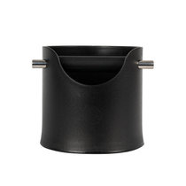 CREMA PRO 家用敲渣桶  咖啡机粉渣接粉盒 橡胶废渣工具配件小巧(小号 110mm 黑色 默认版本)