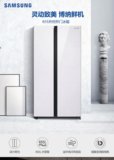三星（SAMSUNG）655升大容量双开门 风冷无霜 玻璃面板 家用对开门冰箱 变频压缩机十年包修