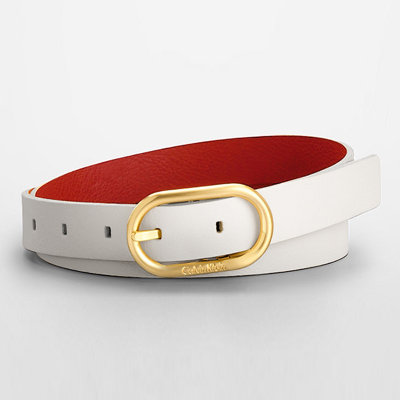 calvin klein/ck 新品 女士 双面用ck腰带 皮带 31001315(白色 xl)