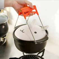 创意厨房用品不锈钢取碗夹 夹碗器 防烫碗碟夹提盘夹隔热夹 颜色随机