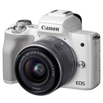 佳能(Canon)EOS M50(EF-M15-45/55-200STM) 双镜头套机 约2410万像素 全像素双核对焦 可静音拍摄 白色