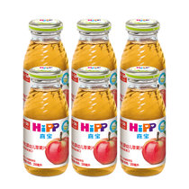 喜宝hipp有机婴幼儿苹果汁200ml *6瓶 欧洲原装进口辅食宝宝饮料果汁