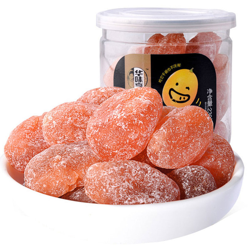 国美自营华味亨休闲零食果干蜜饯吃不厌金枣230克