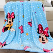 Disney迪士尼 毛毯被 午睡空调毯毛巾被床单盖毯 加厚毯子 迪士尼 致青米妮毯