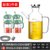 厨房家用油壶玻璃装油瓶油罐防漏酱油瓶醋调料瓶大容量醋壶不漏油kb6((超值5件套)550ml(不锈钢盖)+带9)