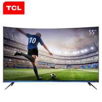 TCL 55N3G 55英寸 4K 智能语音操控 网络曲面电视(黑 55英寸)