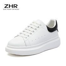 ZHR小白鞋春季百搭男鞋新款情侣板鞋休闲鞋子男潮鞋G532(白黑 37)