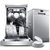 美的(Midea)洗碗机家用全自动独立式台式嵌入式9套WQP8-7602-CN