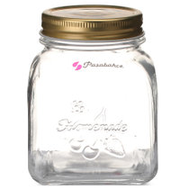帕莎帕琦玻璃密封罐透明储物罐瓶1只装500ml柠檬蜂蜜玻璃罐子80384