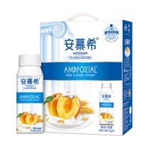 伊利安慕希黄桃燕麦200g*10盒*2箱 常温风味早餐奶新老包装随机发