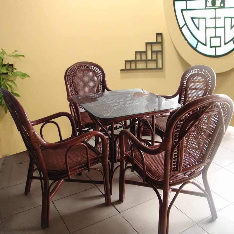 藤椅藤材桌椅餐桌椅休闲椅咖啡桌椅环保椅茶吧椅印尼藤材图片【图片