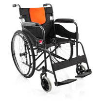 【鱼跃官方旗舰店】鱼跃轮椅车H050C 可折叠老人轮椅车 残疾人充气轮椅 全钢管加固 结实耐用 配安全带