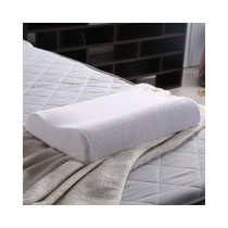 多喜爱家纺按摩保健 枕头乳胶枕高弹曲线高低b型枕枕套可拆洗(宫廷乳胶枕)