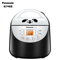 松下（Panasonic）SR-C05微电脑电饭煲1.5升熊猫煲小巧可爱备长炭内胆迷你小型单人电饭锅 1.5L 1-2人(黑色)