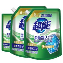 超能 植萃低泡洗衣液（柔顺舒适）组合装 三袋将近5斤 天然椰子油生产 温和不刺激(默认 默认)