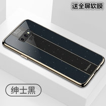 三星note9手机壳镜面软壳保时捷新款Note9保护套防摔全包NOTE9个性拼接男女(绅士黑)