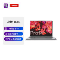 联想(Lenovo)小新Pro14英寸超轻薄笔记本电脑(i5-11300H 16G 512G 集显 2.2K屏 银)