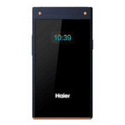 海尔（Haier）M316 移动联通2G GSM 翻盖老人手机 双卡双待 老人机(蓝色)