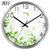 汉时(Hense)挂钟客厅创意钟表现代简约静音钟时尚个性时钟卧室石英钟圆形挂表HW40(新绿-银色)第3张高清大图