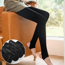 南极人秋冬肉色打底裤女加绒加厚连裤袜光腿神器女秋冬保暖裤外穿(黑色踩脚款 300G（适合0-10度）)