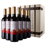 法国红酒 原装进口葡萄酒 法国巴隆庄园干红葡萄酒750ml*6礼箱装  媲美奔富
