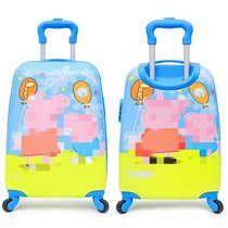 定制儿童拉杆箱16寸18寸男女孩卡通蛋壳行李箱旅行箱小学生登机箱(桔色)