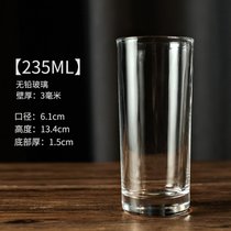 柯林杯直升杯 长岛冰茶杯玻璃直身调酒杯金汤力鸡尾酒莫吉托杯子(【235ml】超厚3毫米)