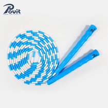 POVIT竹节双人交互跳绳3.5米至4.2米 P-185（蓝白）P-185 可调节花样跳绳
