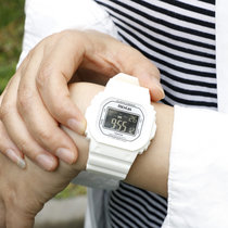 户外运动型手表多功能潮流学生腕表防水数字时钟电子表(白色【45*47mm】)