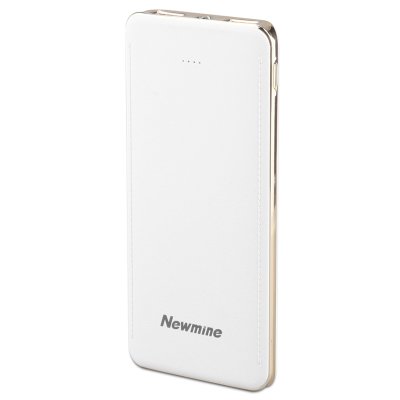 纽曼（Newmine）10000毫安 安全移动电源K100 移动电源/充电宝 双USB输出 白加金