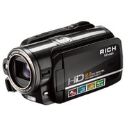 莱彩（RICH）HD-A65数码摄像机（黑色）
