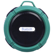 双诺声美C6便携式迷你小音箱（绿色）浴室吸盘防水音箱 无线蓝牙音箱 户外运动便携