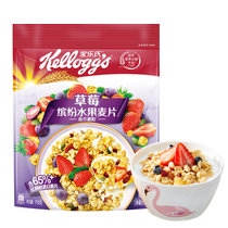 家乐氏草莓缤纷水果麦片712g 儿童营养早餐谷物麦片