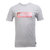 Nike耐克夏男款运动休闲圆领透气字母短袖T恤(灰白色 M)