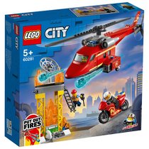 LEGO乐高城市系列60281消防救援直升机积木拼插玩具