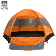 凹凸户外防水野营帐篷 供应8人超大双层压胶帐篷 AT8206