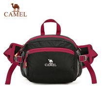 Camel/骆驼户外腰包 3L缓压透气男女通用徒步旅行挎包腰包 A7S3C3158(黑色)