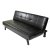 【百伽】皮质沙发床 多功能 可拆卸 小户型 客厅 书房折叠沙发 3色可选(黑色)