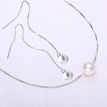 可拉尔（KELAER） 高亮贝壳珍珠项链耳环套组(白色 项链耳环套装)