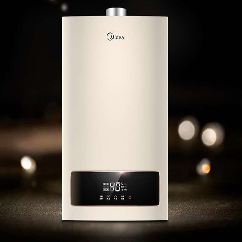 美的(midea)14升随温感调温 天然气燃气热水器 大水量水气双调三档变