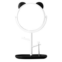 桌面台式化妆镜寝室公主镜化妆镜家用梳妆镜宿舍学生折叠镜(,EA粉色大象)