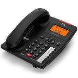 TCL HCD868(180)TSD固定有绳电话机/座机/来电显示免电池免提报号座式/壁挂家用办公有绳固话(黑色)