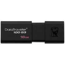 金士顿（Kingston）DT100 G3 16G优盘  USB3.0 U盘 黑色